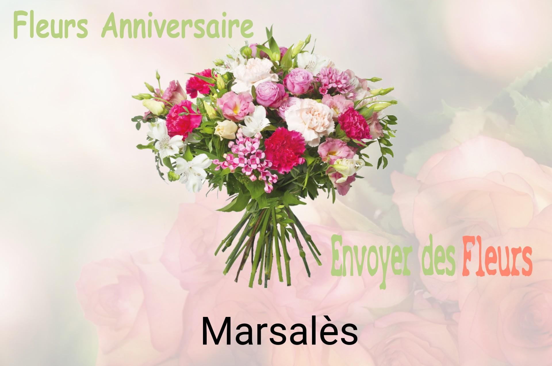 Bouquet de fleurs d’anniversaire livré à Marsalès