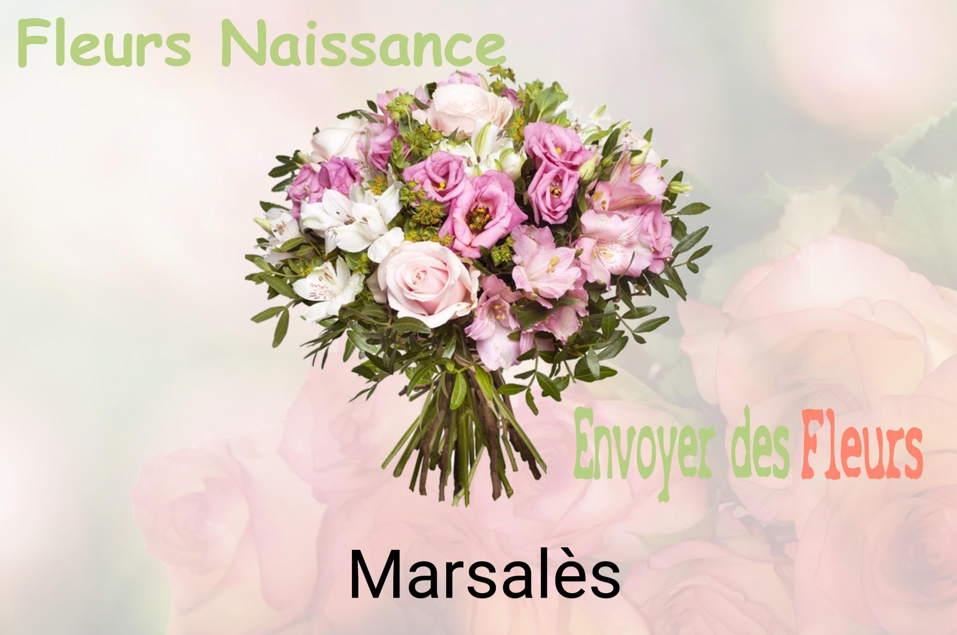 Bouquet de fleurs de naissance livré à Marsalès
